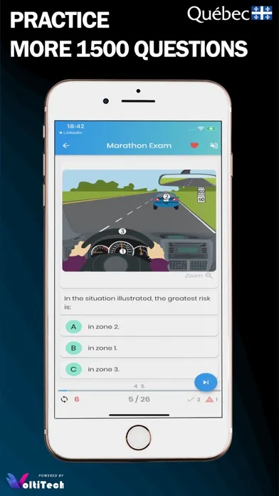 Quebec Driving Practice Test Screenshots
